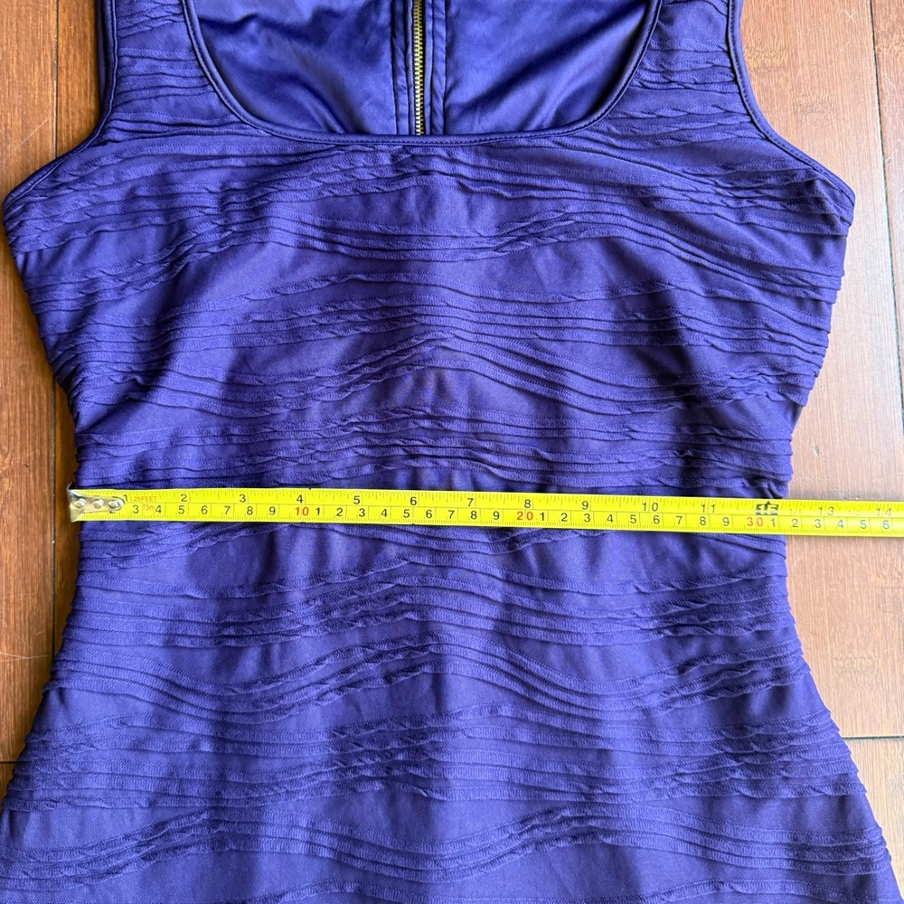 Women’s Guess Purple Sleeveless Bodycon Dress - Picture 7 of 9